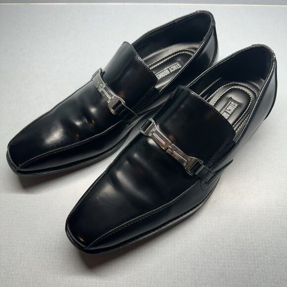 Stacy Adams Men's Loafer Adrian Size 11M Slip-On Bike Toe Bit Leather Suave - Picture 2 of 16